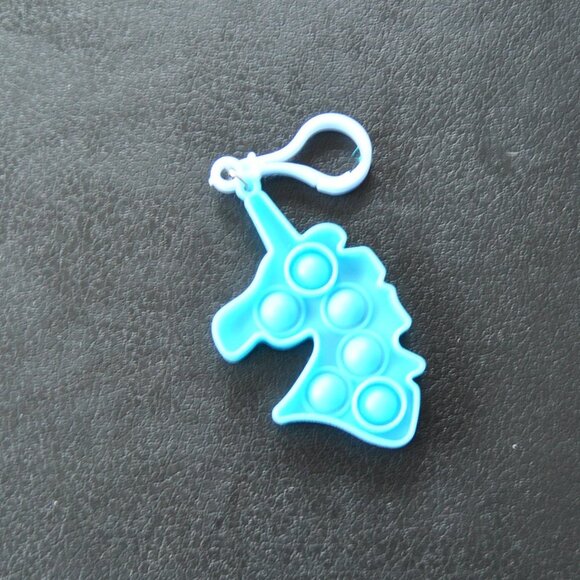Unicorn Bubble Fidget Toy Keychain - Picture 2 of 2